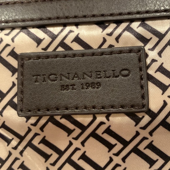 Tignanello  Leather Handbag  Blue and Black - Picture 13 of 13